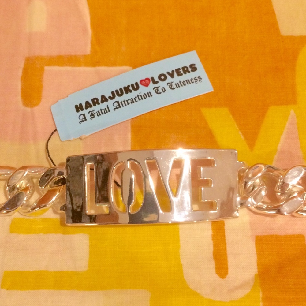 🤘🏽FINAL SALE! NWT rock-n-roll "LOVE" ID bracelet